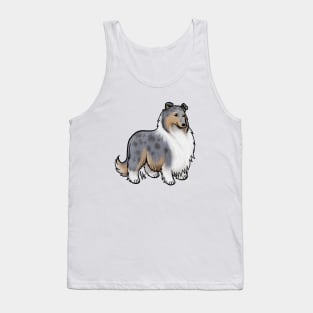 Dog - Rough Collie - Blue Merle Tank Top